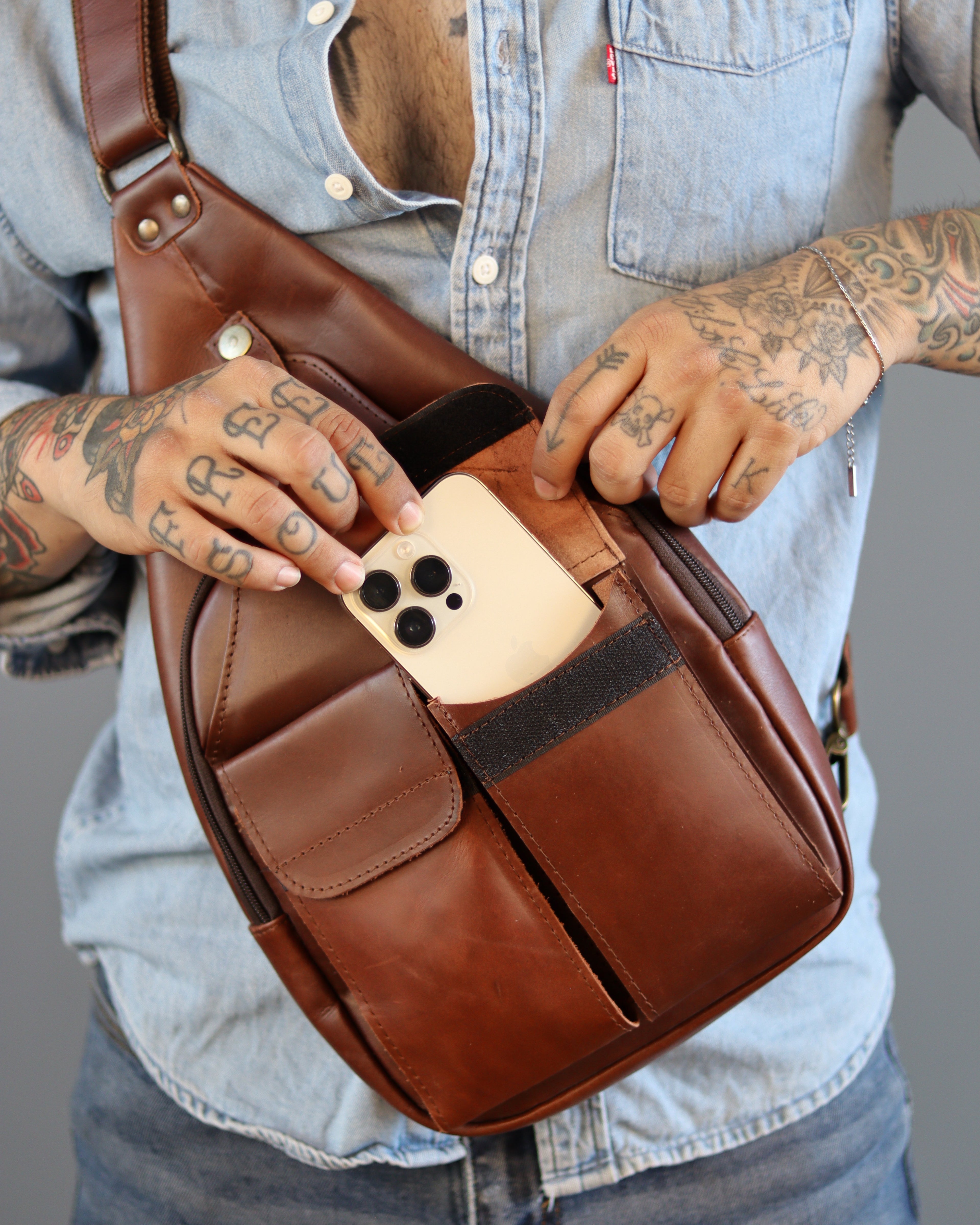 Pechera Crossbody Epsom